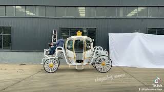 Electric Cinderella carriage for Film and Photography carriage chariot buggy cinderellawagon [upl. by Irmgard83]