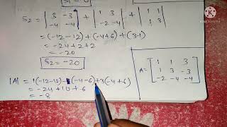 Verify Cayley Hamilton theorem for the given matrix A and use it to find A inverse  BSc Maths [upl. by Uhile]