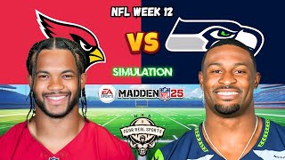 CARDINALS vs SEAHAWKS  NFL WEEK 12  MADDEN 25 PREDICTIONS [upl. by Eselrahc778]