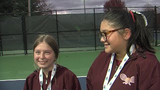 Hailey Archambault Sophia Han Provide Heroics for Tiverton in DIII Girls’ Tennis Title Match [upl. by Suired]