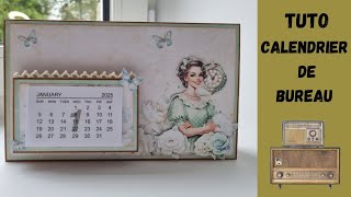 tuto idée cadeau 🎅 calendrier de bureau [upl. by Antin]