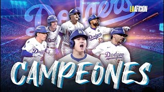 REACCIONO A LOS ANGELES DODGERS CAMPEON SERIE MUNDIAL [upl. by Augusto]