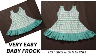 Very easy baby frock cutting and stitching  baby frock cutting and stitching [upl. by Parette]