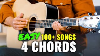 Easy Guitar Songs For Beginners Using 4 Chords [upl. by Alphonsa]