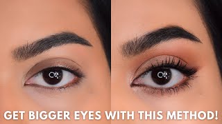 5 SECRET TIPS TO MAKE YOUR EYES LOOK BIGGER  Eye makeup look for Small eyes eyemakeup smalleyes [upl. by Vickey]