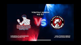 1 Gandolfi Leonardo Gymnasium Boxing Club VS Moliterno Diego Lottatori Milano SSD ARL [upl. by Irtak]