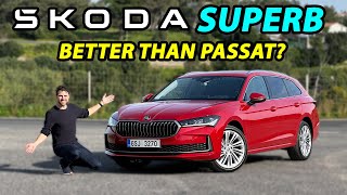 The better Passat Allnew Skoda Superb Estate driving REVIEW 2024 [upl. by Engeddi]