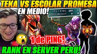 😲Teka vs ESCOLAR PROMESA en mid SERVER PERÚ con 1 de PING😲 [upl. by Alesig]