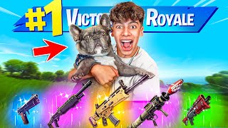 Letting my PUPPY Pick my LOOT in Fortnite [upl. by Geddes]