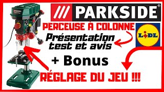 ⚠️Perceuse à colonne Parkside Présentationtest et avis  Bonus SUPPRIMER le jeu du mandrin⚠️ [upl. by Nehtanhoj101]