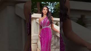 Shimmer and Shine Jovanis 08454 Beaded High Slit Sheath Prom Gown [upl. by Adelpho]