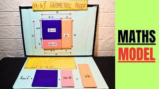 a  b2 Formula Geometric Proof  Maths Project Model  Maths Exhibition project model for school [upl. by Darbee]