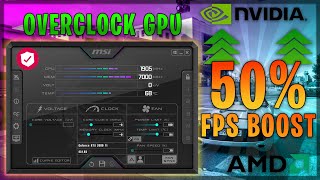 How to Overclock your Nvidia amp AMD GPU Safely to Boost Performance [upl. by Aleiram]