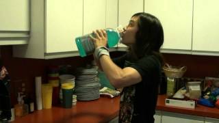 128oz  Gallon Gatorade Chug in 37 Seconds [upl. by Kcirderf]