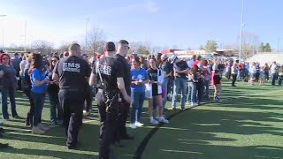 Hundreds attend vigil for fallen Bonne Terre officer [upl. by Zerdna]