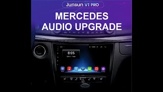 Mercedes W211 Detailed Installation Android 10 Radio DVD COMAND amp CANBUS  JUNSUN V1 PRO UPGRADE [upl. by Leunam]