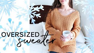 How to Crochet an Oversized Sweater [upl. by Llen]