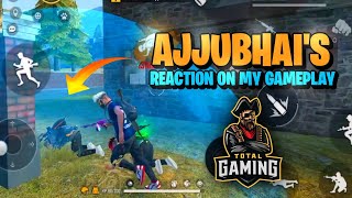 TOTALGAMING REACTION ON MY GAMEPLAY JONTYGAMING  GARENA FREEFIRE BATTLEGROUND [upl. by Corbie]