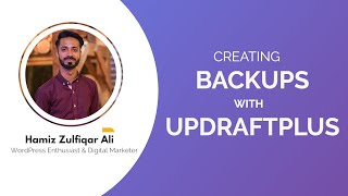 How to create backup using UpdraftPlus Backup PluginURDUHINDI [upl. by Graves]