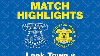 HIGHLIGHTS  Leek Town 02 Stockton Town [upl. by Enihpets]