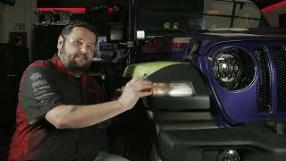 Installation of Amber LED Side Marker Light for Select Jeeps [upl. by Eillen]