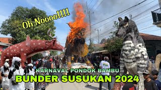 ogoh ogoh Singa Terbakar ❗️FULL Arak Arakan PONDOK BAMBU Desa BUNDER 2024 Susukan Cirebon [upl. by Jaban]