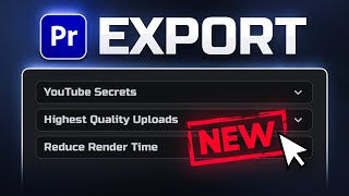 Best Export Settings for YouTube  Premiere Pro 2025 [upl. by Cassiani710]