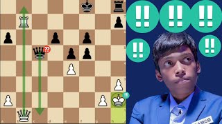 PRAGGNANADAS Insane chess game [upl. by Bilat]