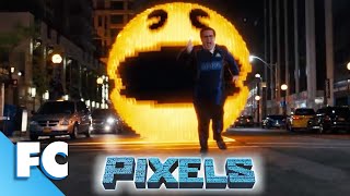 PacMan Goes Bad Clip  Pixels  Action Comedy SciFi Fantasy  Adam Sandler Kevin James  FC [upl. by Lorenza]