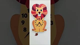 Leo Playful LionShaped Cartoon Pendulum Clock with Gift Box an great gift for friends and family [upl. by Jasper673]