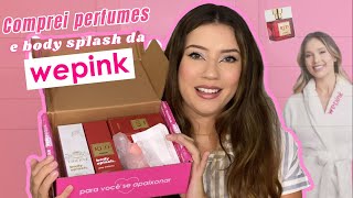 UNBOXING DOS PERFUMES E BODY SPLASH DA WEPINK  vale a pena [upl. by Satsoc]