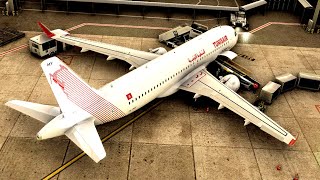 Tunisair Paris Orly to Tunis Carthage  Microsoft Flight Simulator [upl. by Orteip]