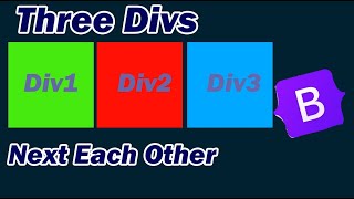 Aligning Divs Side by Side Bootstrap Tutorial [upl. by Anev395]