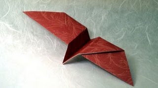 Origami Twirling Bird Instructions wwwOrigamiFuncom [upl. by Ducan]