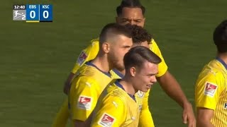 Eintracht Braunschweig vs Karlsruher SC 20 Hasan Kurucay amp Ermin Bicakcic score in win Match recap [upl. by Nylkoorb]