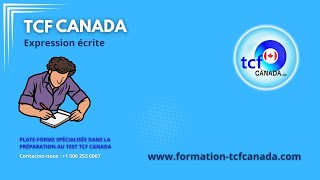 TCF Canada  Structure et Correction des Expressions Écrites MAI Combinaison 1 [upl. by Dunson]