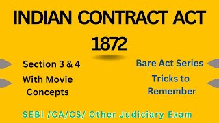 Section 3 amp 4 of Indian Contract Act 1872 [upl. by Carolynn]