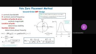 IIR Digital Filter Design Pole zero placement method Notch Filter Design BPF Design [upl. by Jeanette]