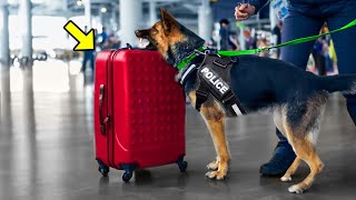 Angry Dog Rushes To Abandoned Box Opening It Airport Staff SCREAM In HORROR [upl. by Asinla660]