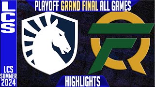 TL vs FLY Highlights ALL GAMES  LCS GRAND FINAL Summer Playoffs 2024  Team Liquid vs FlyQuest [upl. by Ettezzus]