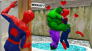 Hulk x Spider Man Love Sad Story vs Deception Girl in Granny House  Funny Horror Animation [upl. by Irving]