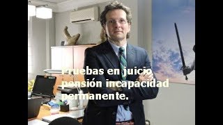 Pruebas juicio pensión incapacidad permanente [upl. by Koa81]