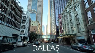 Dallas Texas City Drive 4K  Driving Tour [upl. by Norford801]