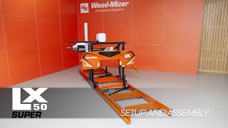 LX50SUPER Portable Sawmill Setup and Assembly  WoodMizer [upl. by Ailey602]