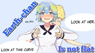 Earthchan is not FLAT Meme with music [upl. by Llenahs]