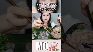 Raw Seafood🫢🦑 asmr satisfyingbites mukbang eatingsounds [upl. by Takara]