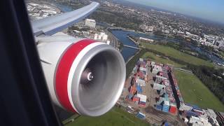 Virgin Australia 777300ER Takeoff Sydney [upl. by Tisman729]