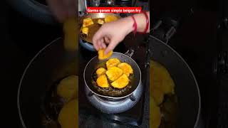 beiganfry brinjal eggplant food cookingrecipe trending youtube shorts subscribe viralvideo [upl. by Aitnecserc]