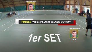 Geoffrey 46 vs Sébastien 56  Finale NC a 46 ASM Chambourcy  1er set  30042016 [upl. by Hplar]