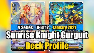 V Series Sunrise Knight Gurguit Deck Profile VBT12 Update  Cardfight Vanguard [upl. by Llenreb]